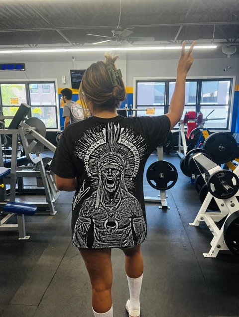 Real customer wearing the ALEX PEREIRA III tee