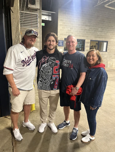 Real customer wearing the MIKE TROUT tee
